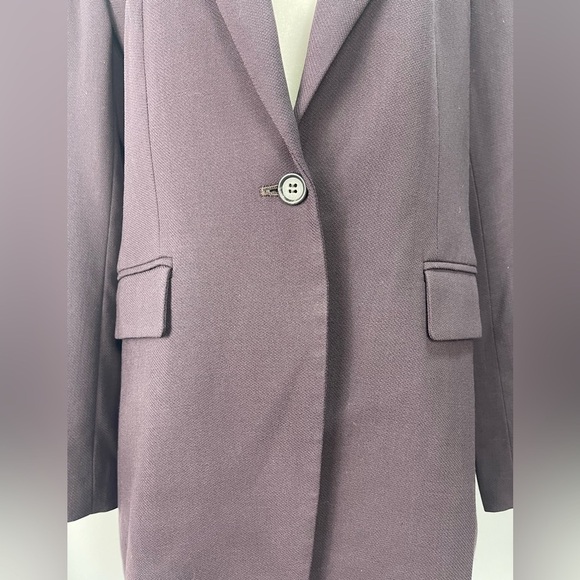 J. Crew 100% wool eggplant blazer jacket women’s size P12 - Picture 5 of 14